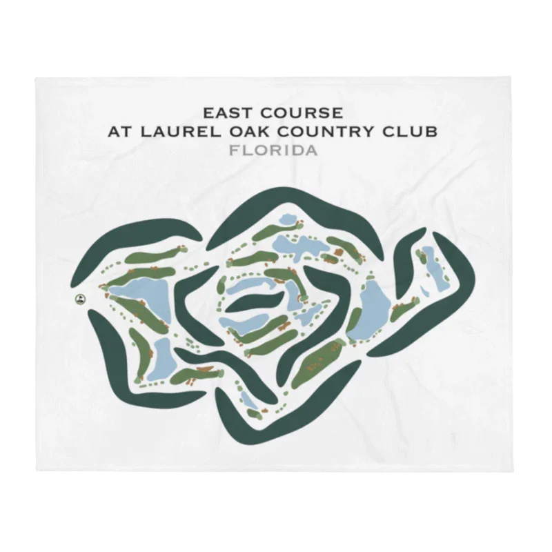 East Course at Laurel Oak Country Club, Florida - Printed Golf Courses