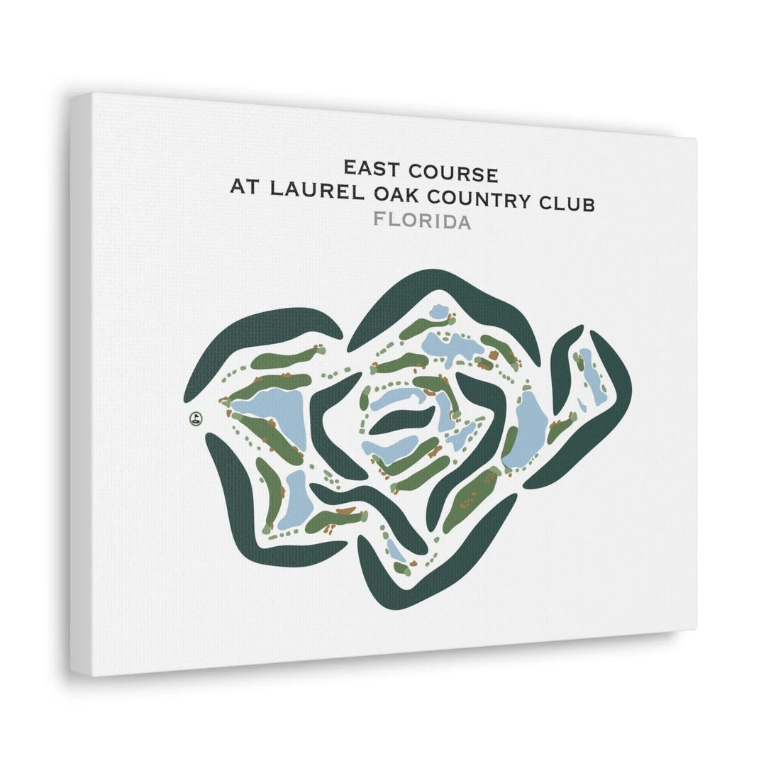 East Course at Laurel Oak Country Club, Florida - Printed Golf Courses