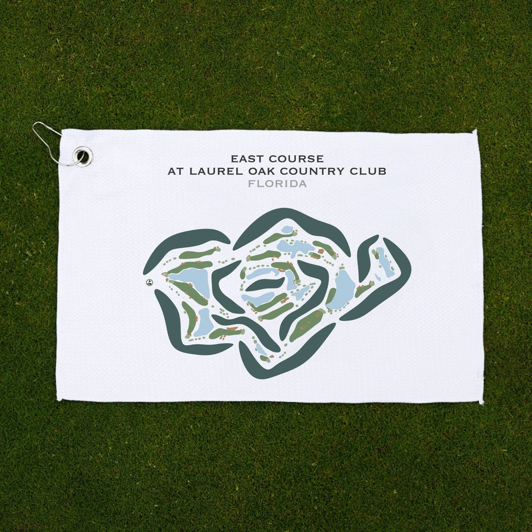 East Course at Laurel Oak Country Club, Florida - Printed Golf Courses