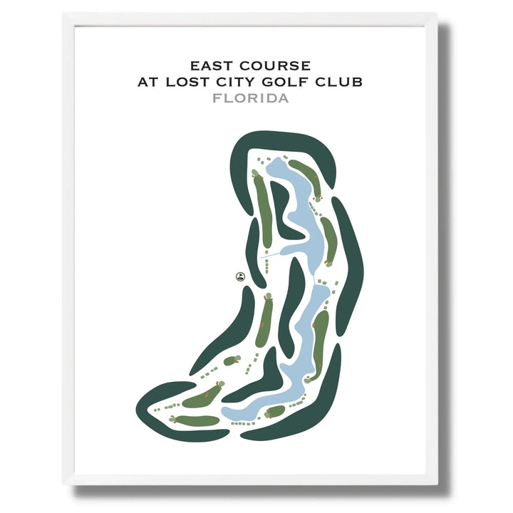 East Course at Lost City Golf Club, Florida - Printed Golf Courses