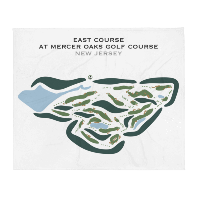 East Course at Mercer Oaks Golf Course, New Jersey - Printed Golf Courses