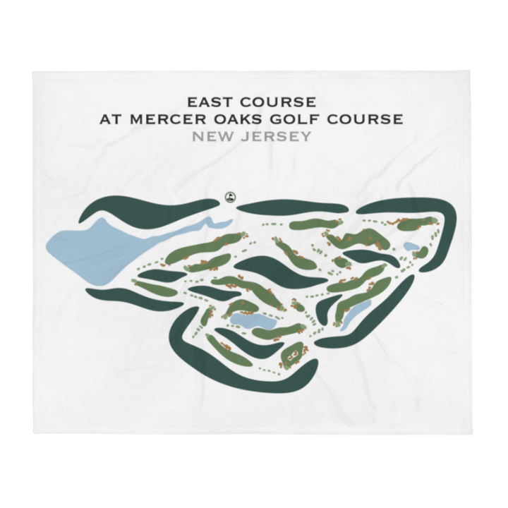 East Course at Mercer Oaks Golf Course, New Jersey - Printed Golf Courses