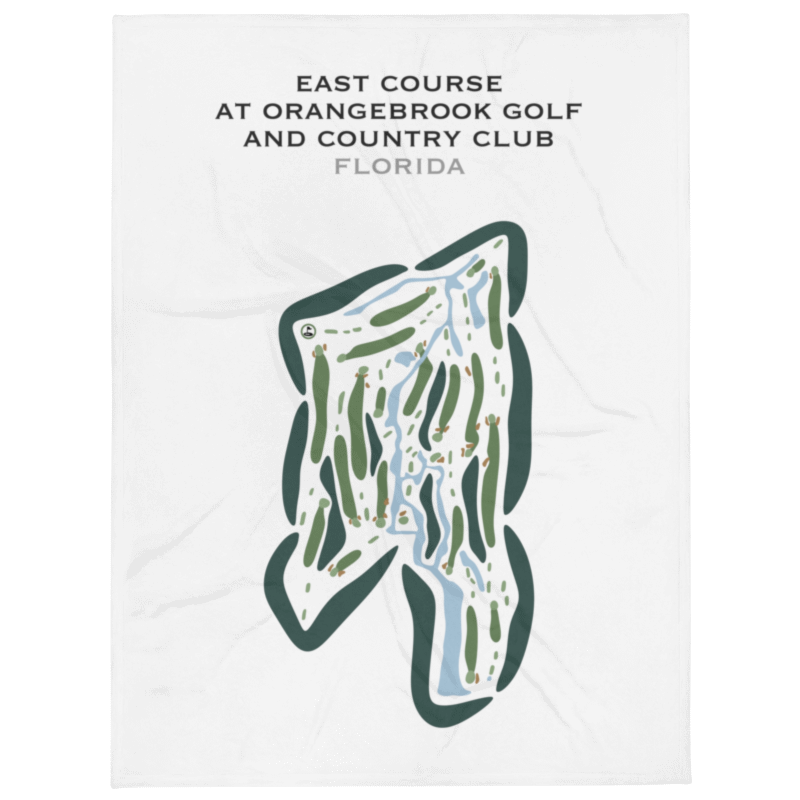 East at Orangebrook Golf and Country Club, Florida - Printed Golf Courses