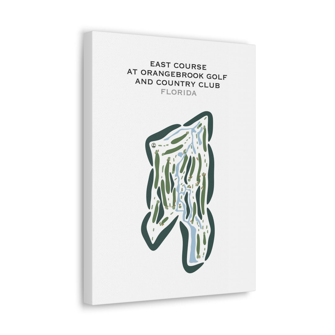 East at Orangebrook Golf and Country Club, Florida - Printed Golf Courses