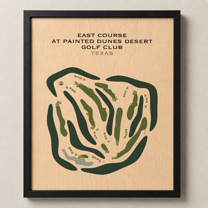 East Course at Painted Dunes Desert Golf Club, Texas - Printed Golf Courses