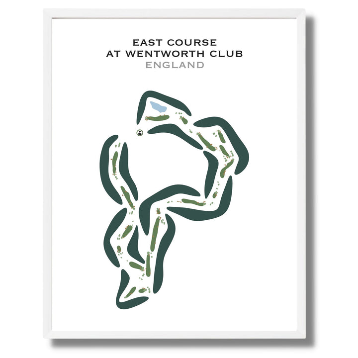 East Course at Wentworth Golf Club, England - Printed Golf Courses