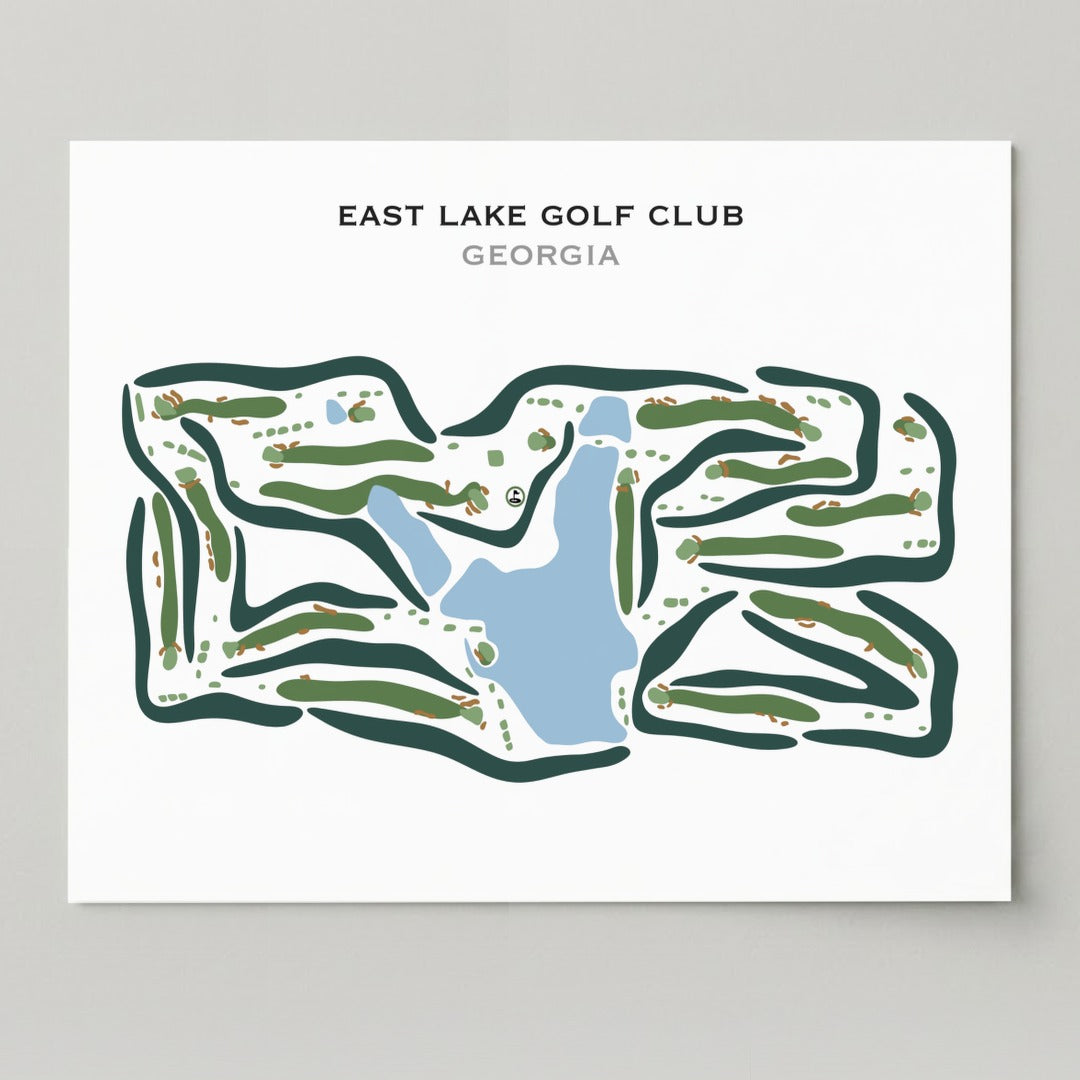 East Lake Golf Course, Atlanta Georgia - Printed Golf Courses