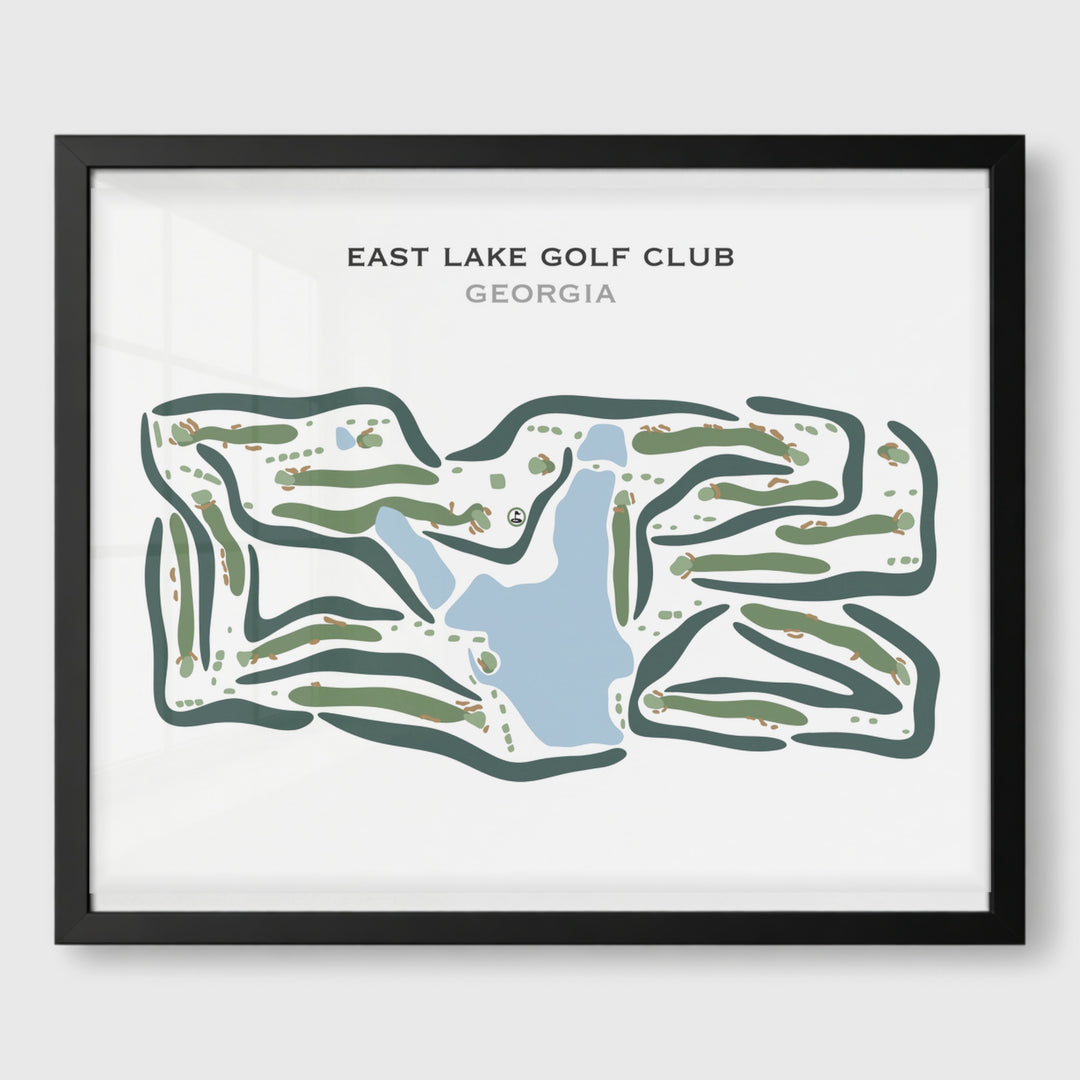 East Lake Golf Course, Atlanta Georgia - Printed Golf Courses