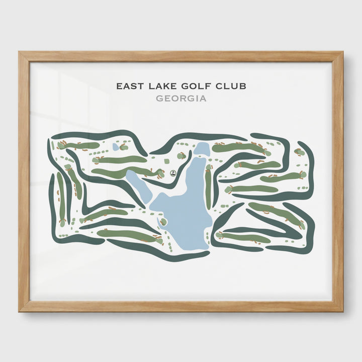 East Lake Golf Course, Atlanta Georgia - Printed Golf Courses