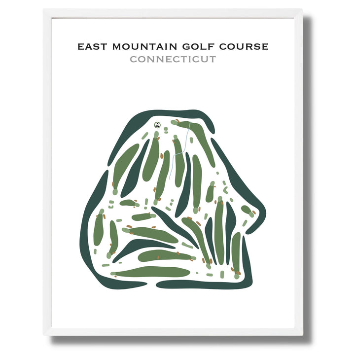 East Mountain Golf Course, Connecticut - Printed Golf Courses