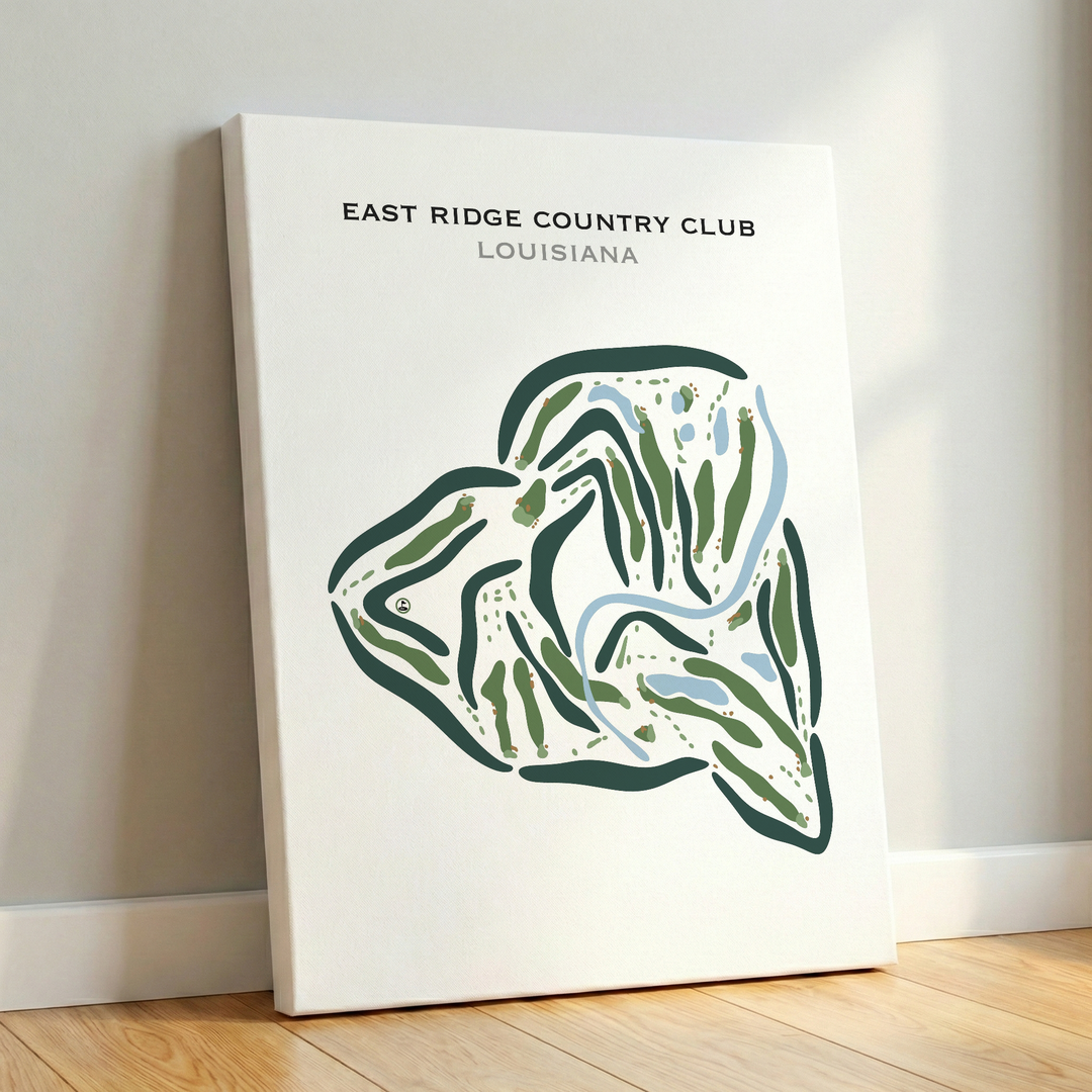 East Ridge Country Club, Louisiana - Printed Golf Courses
