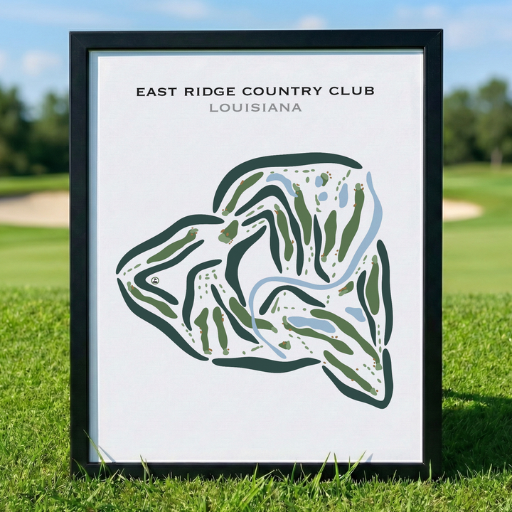 East Ridge Country Club, Louisiana - Printed Golf Courses