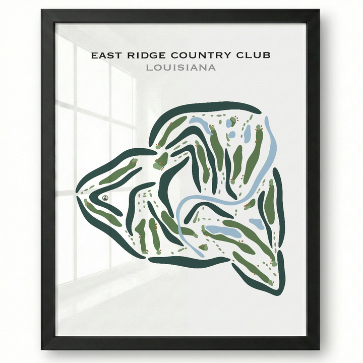 East Ridge Country Club, Louisiana - Printed Golf Courses