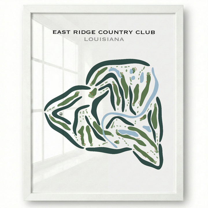 East Ridge Country Club, Louisiana - Printed Golf Courses