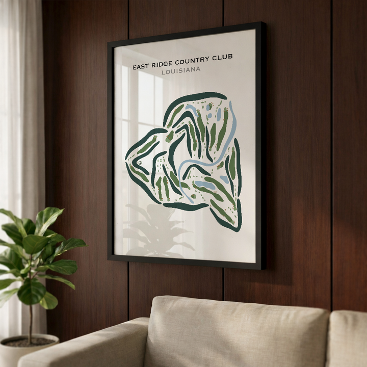 East Ridge Country Club, Louisiana - Printed Golf Courses