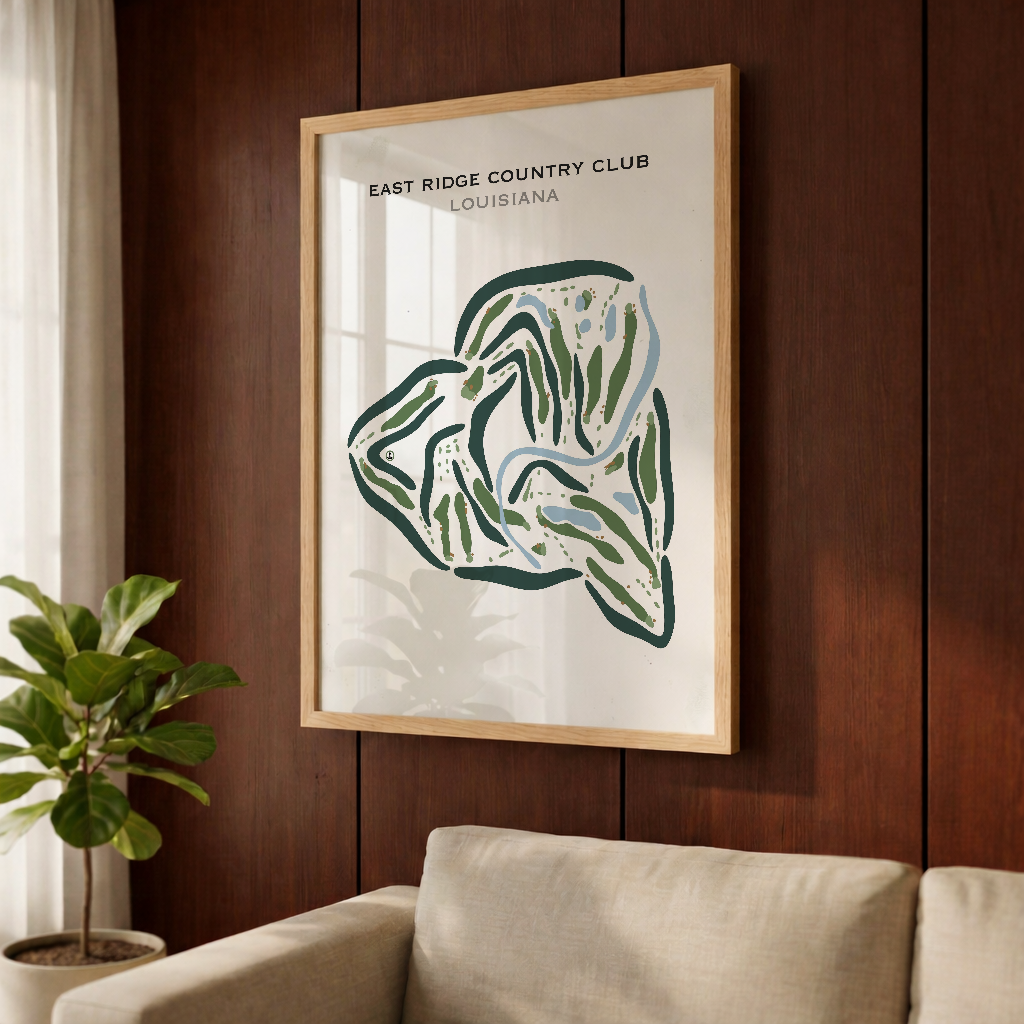 East Ridge Country Club, Louisiana - Printed Golf Courses