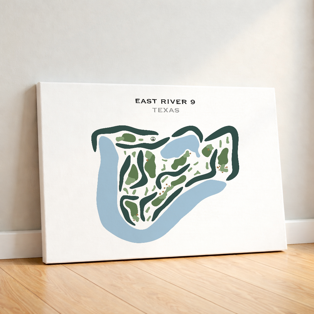 East River 9, Texas - Printed Golf Courses