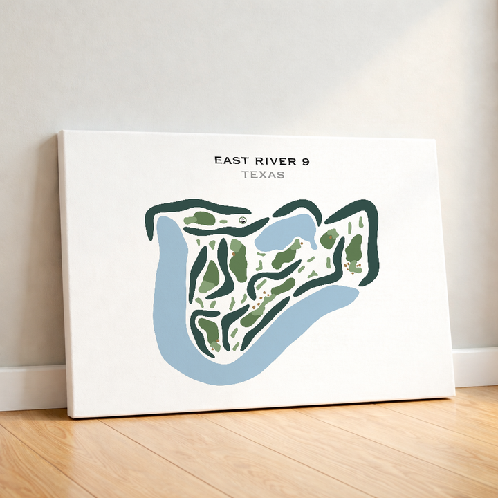 East River 9, Texas - Printed Golf Courses