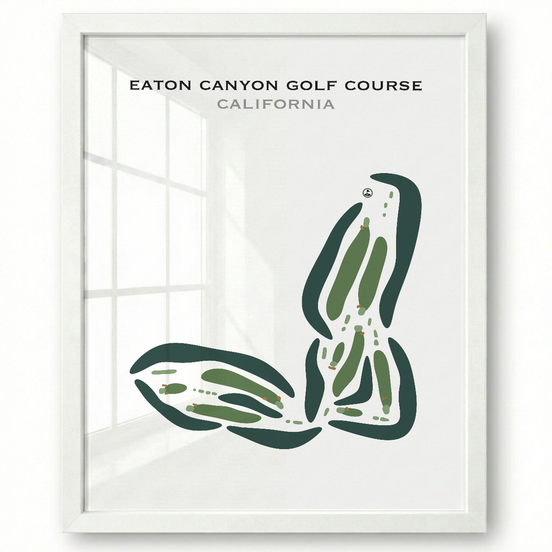 Eaton Canyon Golf Course, California - Printed Golf Courses