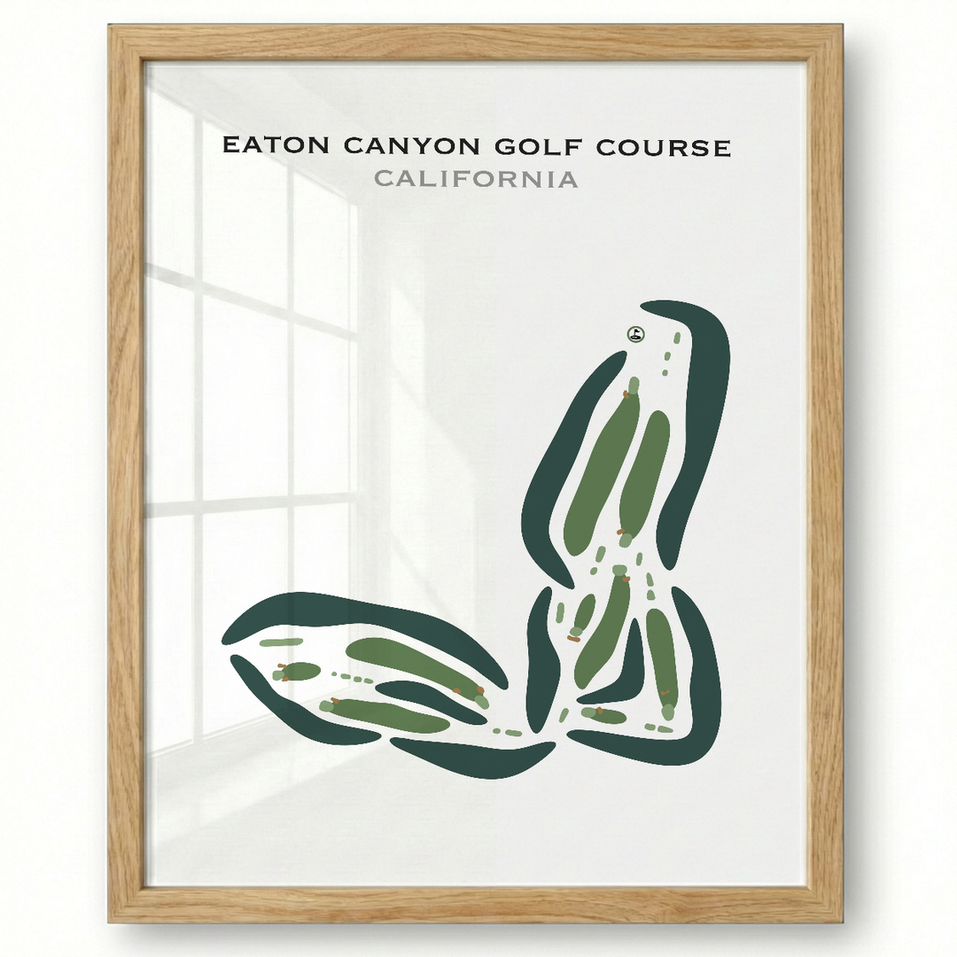 Eaton Canyon Golf Course, California - Printed Golf Courses