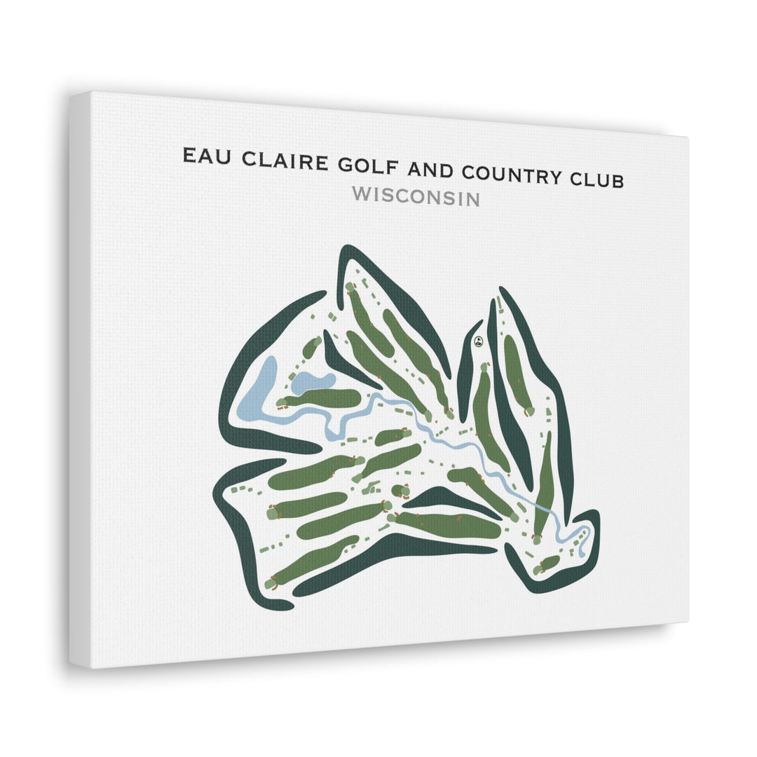 Eau Claire Golf & Country Club, Wisconsin - Printed Golf Courses