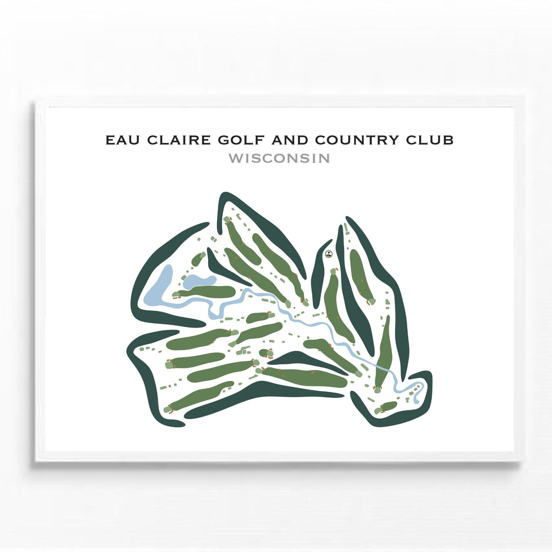 Eau Claire Golf & Country Club, Wisconsin - Printed Golf Courses