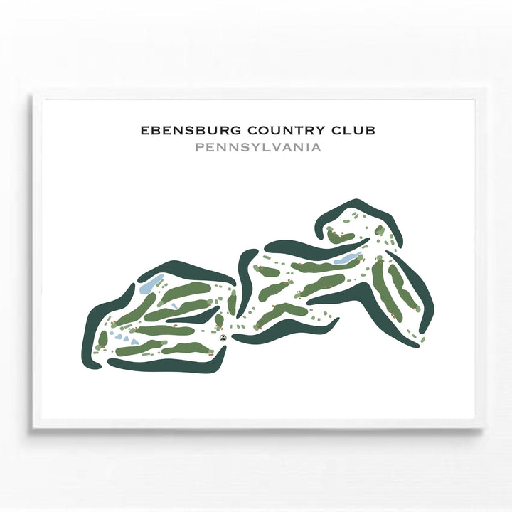 Ebensburg Country Club, Pennsylvania - Printed Golf Courses