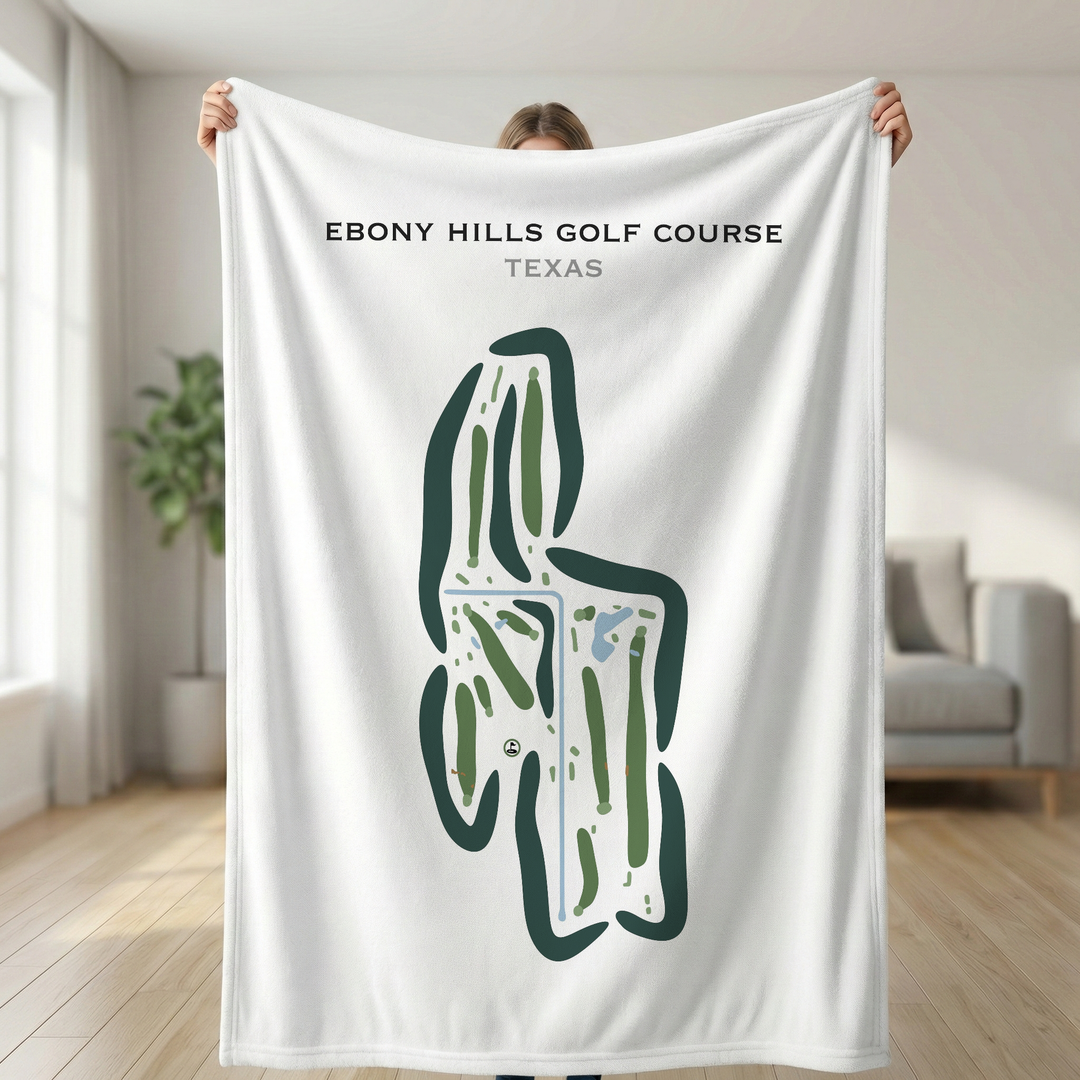 Ebony Hills Golf Course, Texas - Printed Golf Courses