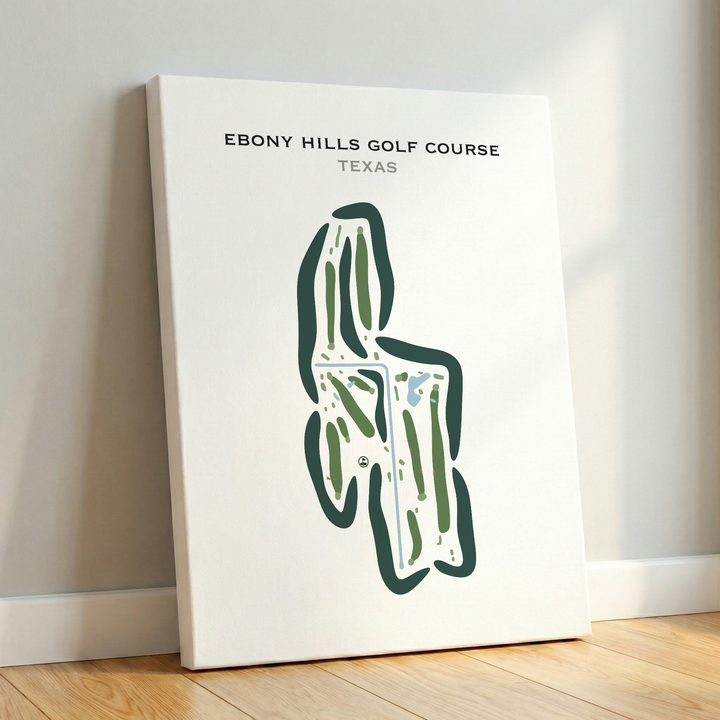 Ebony Hills Golf Course, Texas - Printed Golf Courses