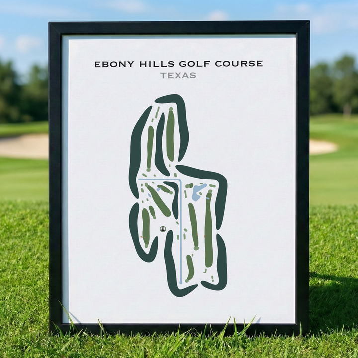 Ebony Hills Golf Course, Texas - Printed Golf Courses