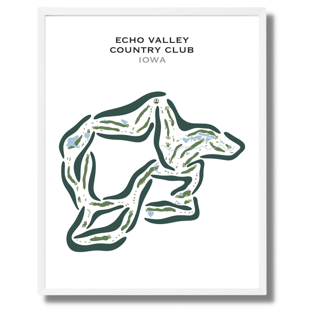 Echo Valley Country Club, Iowa - Printed Golf Courses