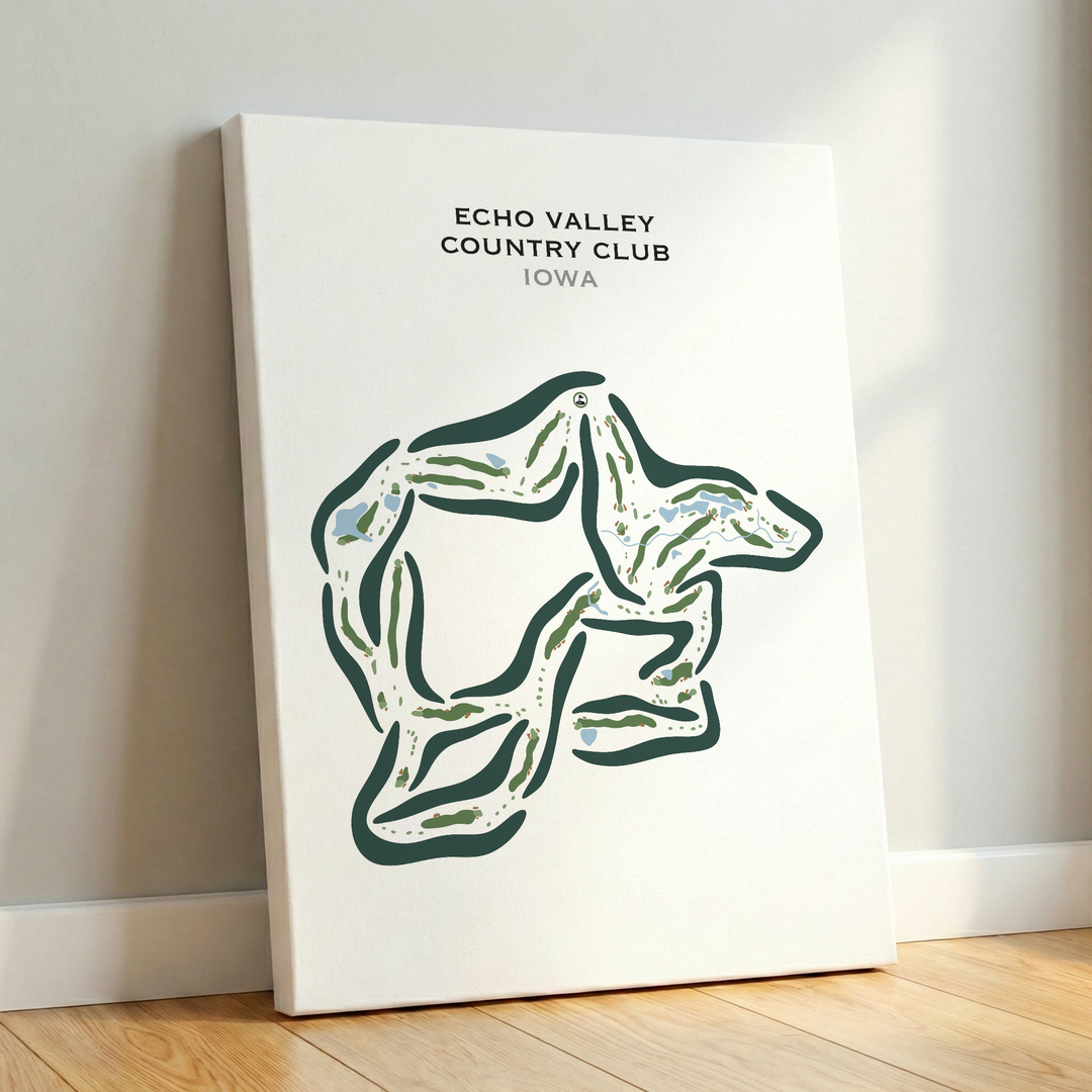Echo Valley Country Club, Iowa - Printed Golf Courses