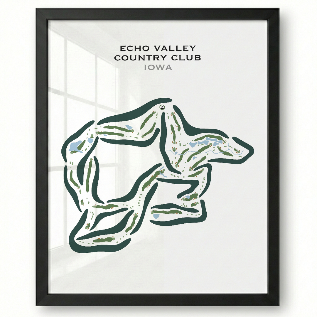 Echo Valley Country Club, Iowa - Printed Golf Courses