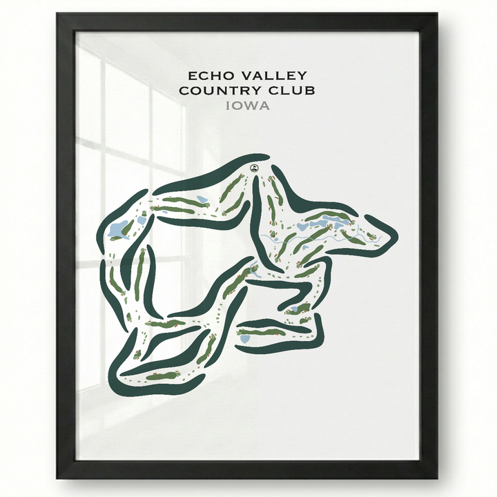 Echo Valley Country Club, Iowa - Printed Golf Courses