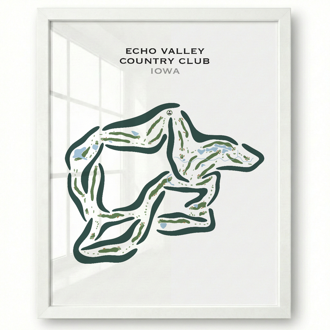 Echo Valley Country Club, Iowa - Printed Golf Courses