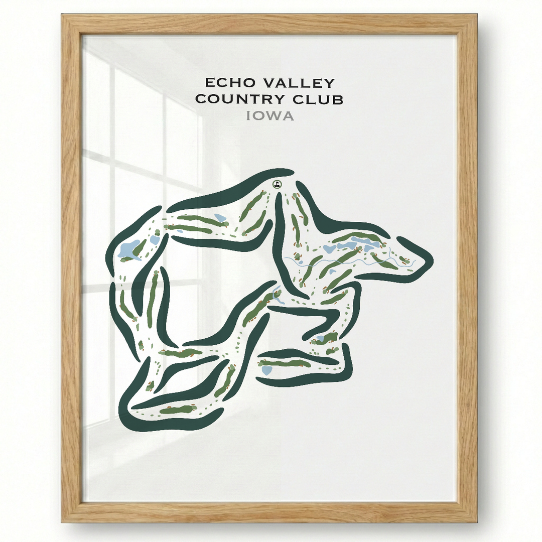 Echo Valley Country Club, Iowa - Printed Golf Courses