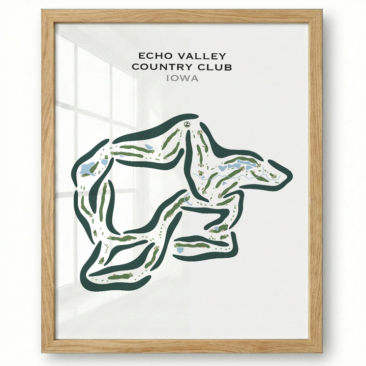Echo Valley Country Club, Iowa - Printed Golf Courses