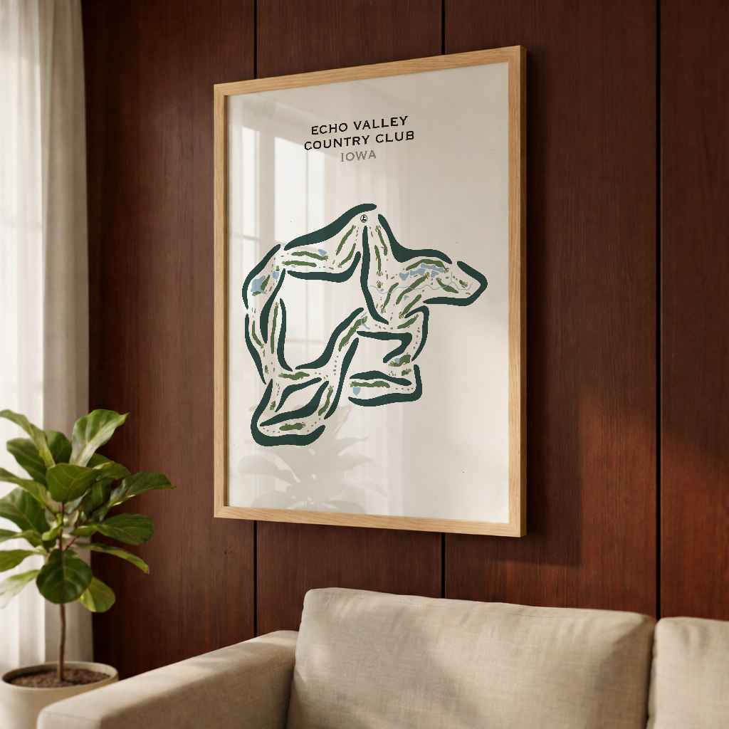 Echo Valley Country Club, Iowa - Printed Golf Courses