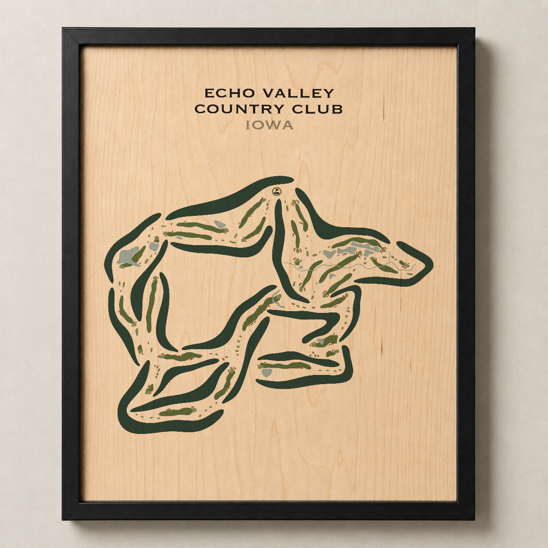 Echo Valley Country Club, Iowa - Printed Golf Courses