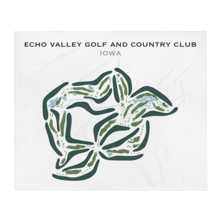 Echo Valley Golf & Country Club, Iowa - Printed Golf Courses