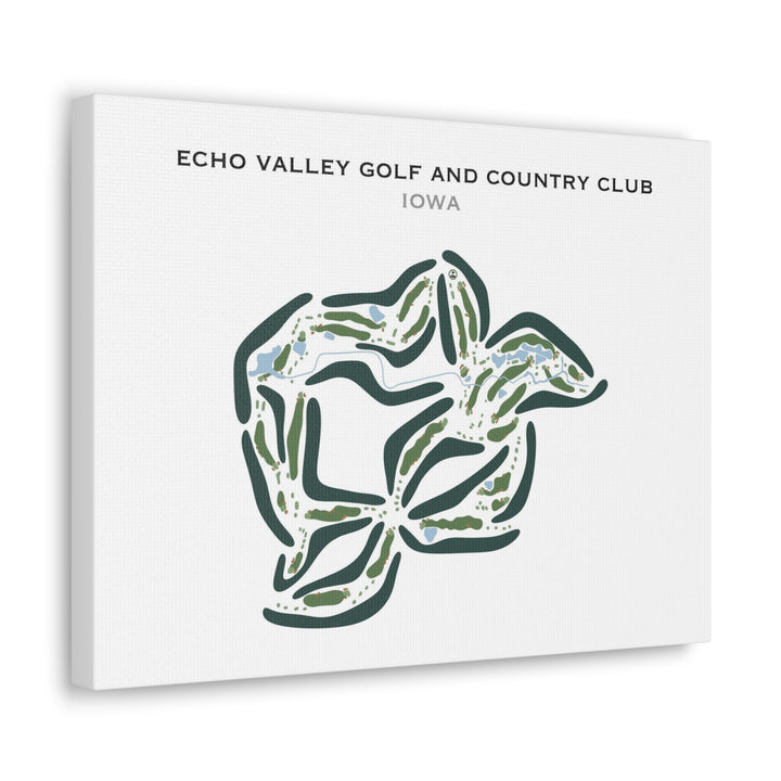 Echo Valley Golf & Country Club, Iowa - Printed Golf Courses