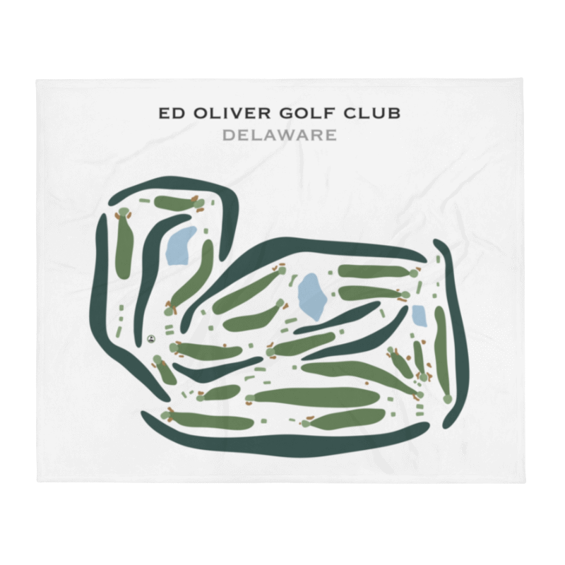 Ed Oliver Golf Club, Delaware - Printed Golf Courses