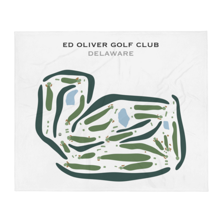 Ed Oliver Golf Club, Delaware - Printed Golf Courses