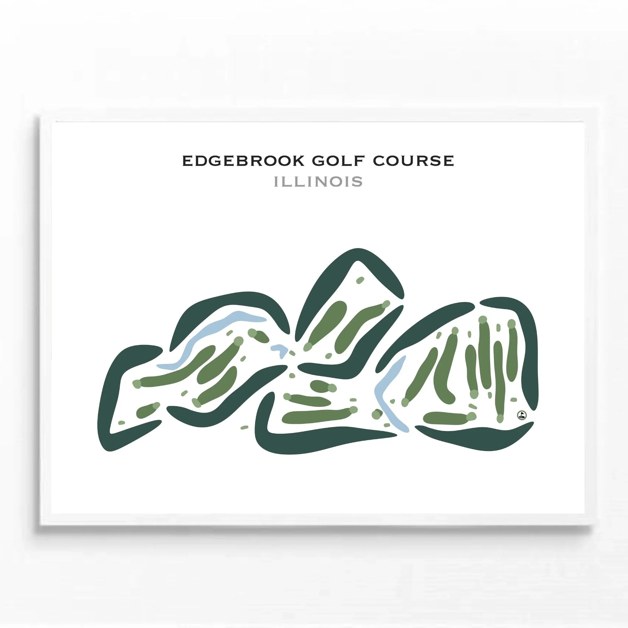 Buy the best printed golf course Edgebrook Golf Course, Illinois