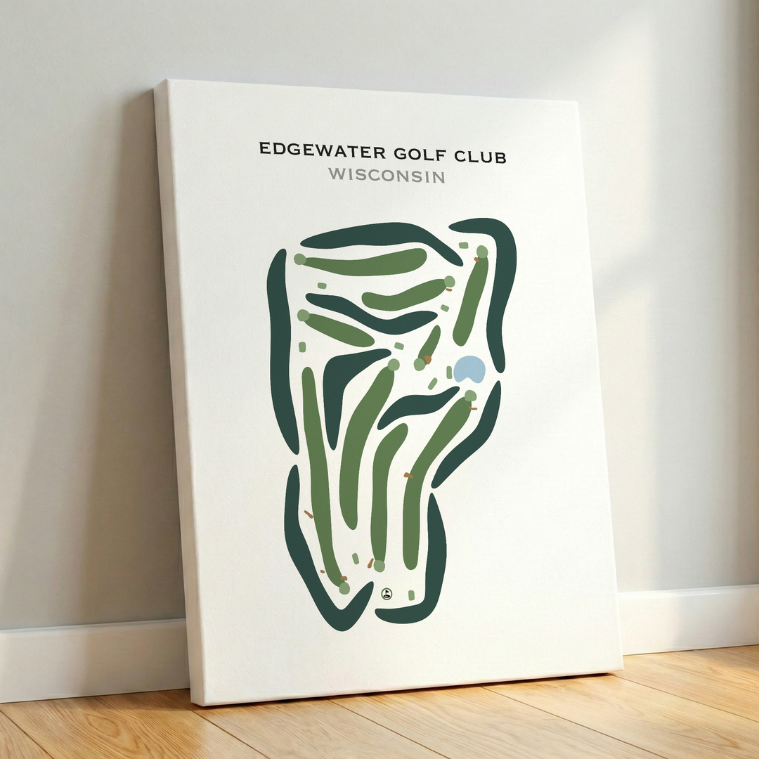 Edgewater Golf Club, Wisconsin - Printed Golf Courses