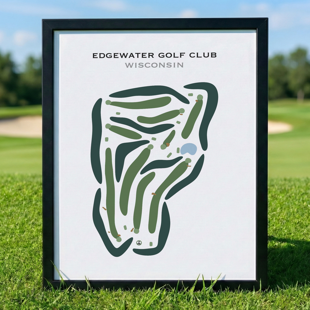 Edgewater Golf Club, Wisconsin - Printed Golf Courses