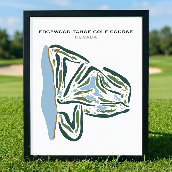 Edgewood Tahoe Golf Course, Nevada - Printed Golf Courses