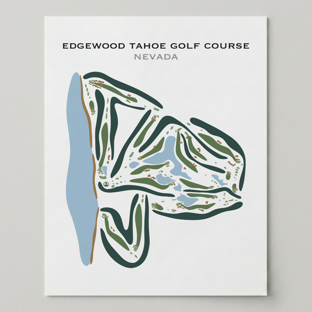 Edgewood Tahoe Golf Course, Nevada - Printed Golf Courses