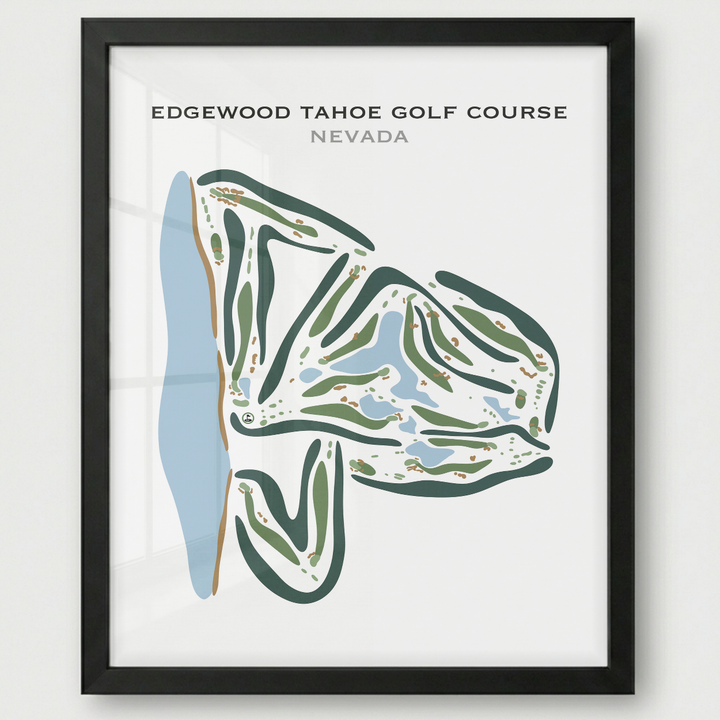 Edgewood Tahoe Golf Course, Nevada - Printed Golf Courses