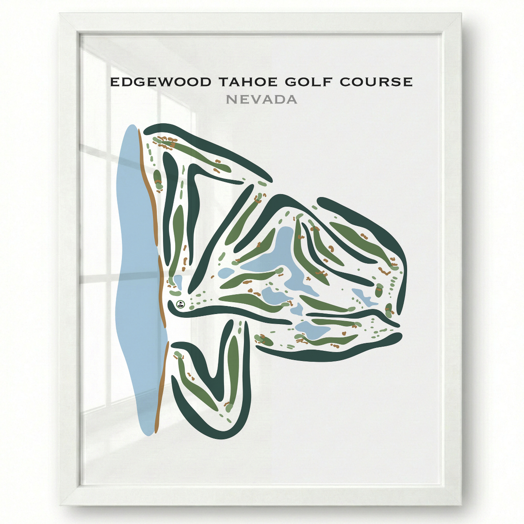 Edgewood Tahoe Golf Course, Nevada - Printed Golf Courses